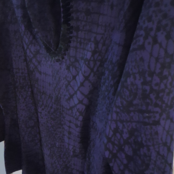 Ruby Rd. Purple Patterned Top - Picture 6 of 8